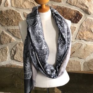 Paisley Gray Scarf